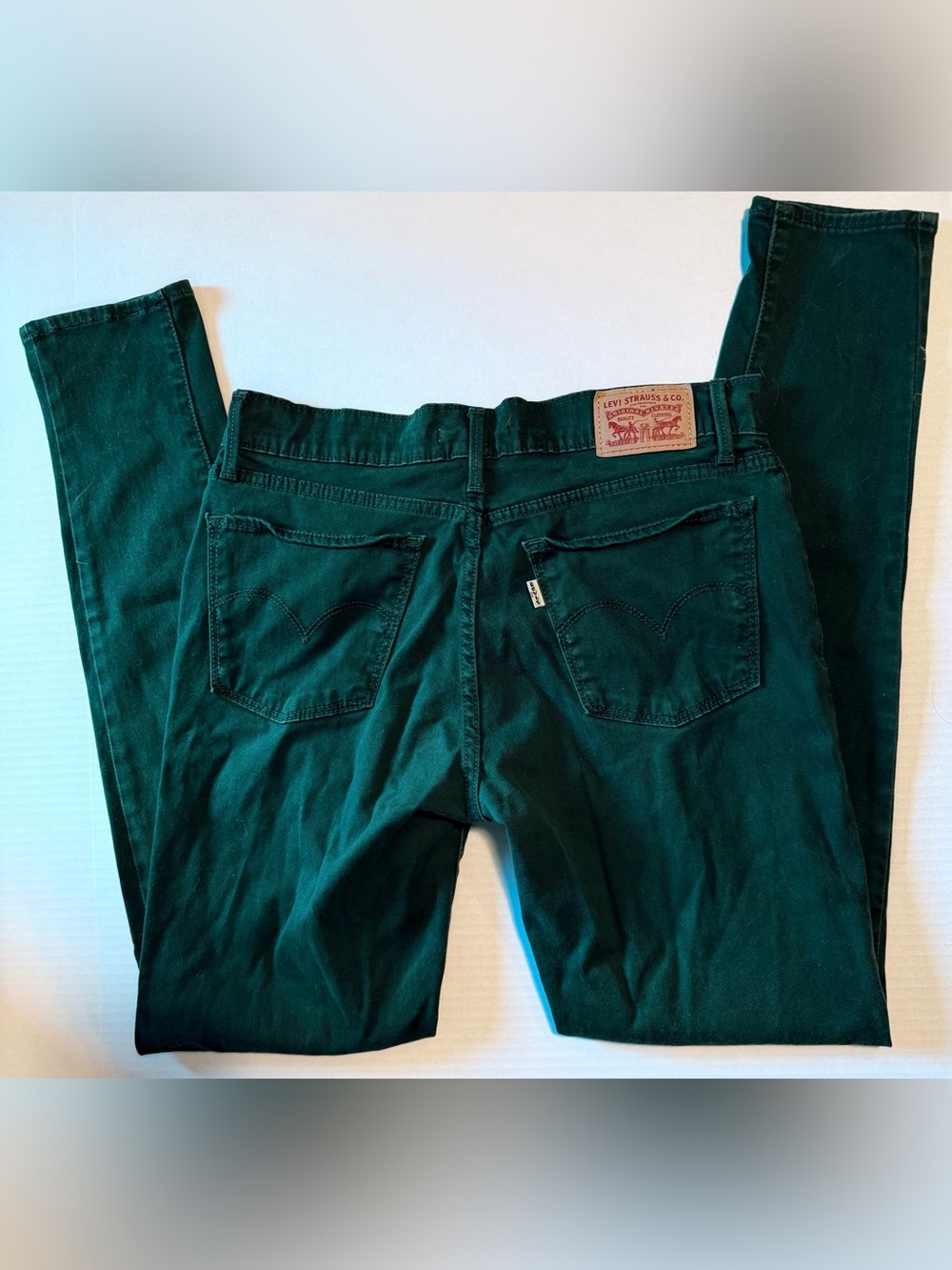 Women's Levi’s 710 Super Skinny Jeans in Forest Green 29